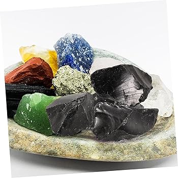 Amazon.co.jp: ULDIGI 1 黒曜石 原石 石 水晶 装飾品 原石 石